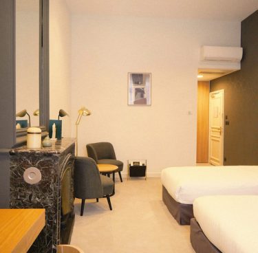 photo de la chambre de notre hôtel 4 étoiles à Lyon Le Phénix
